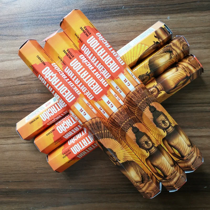 1 маленькая коробка индийская палочка для медитации благовония сжигание в