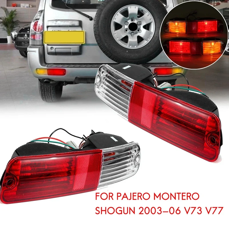 

Автомобильный задний бампер, противотуманный фонарь, парковочный предупреждающий фонарь, отражатель, задсветильник s для Mitsubishi Pajero Montero V73 ...
