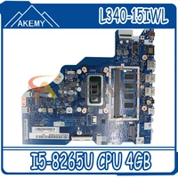 for lenovo ideapad l340 15iwl l340 17iwl portable motherboard nm c091 motherboard with i5 8265u cpu 4gb memory mainboard