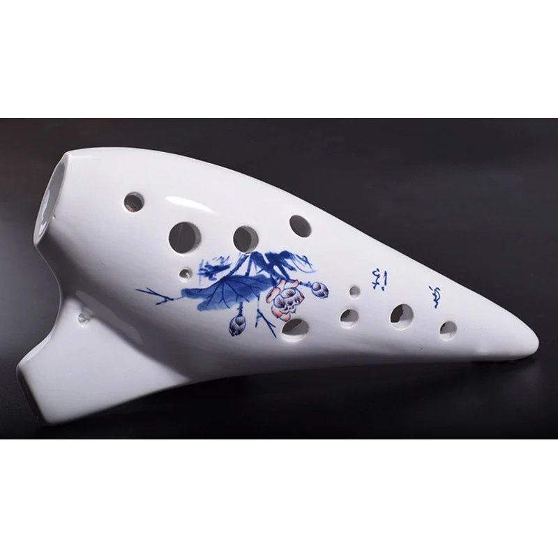 Альт с белая ледяная трещина окарина 12 отверстий деревообрабатывающий