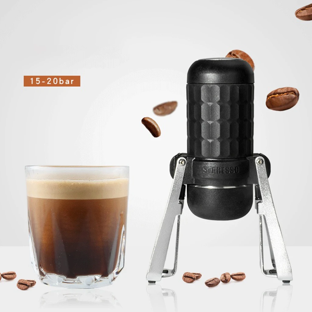 

Портативная Эспрессо-машина, мини-Эспрессо-машина для зернового кофе, ручная Эспрессо-машина для путешествий, кемпинга