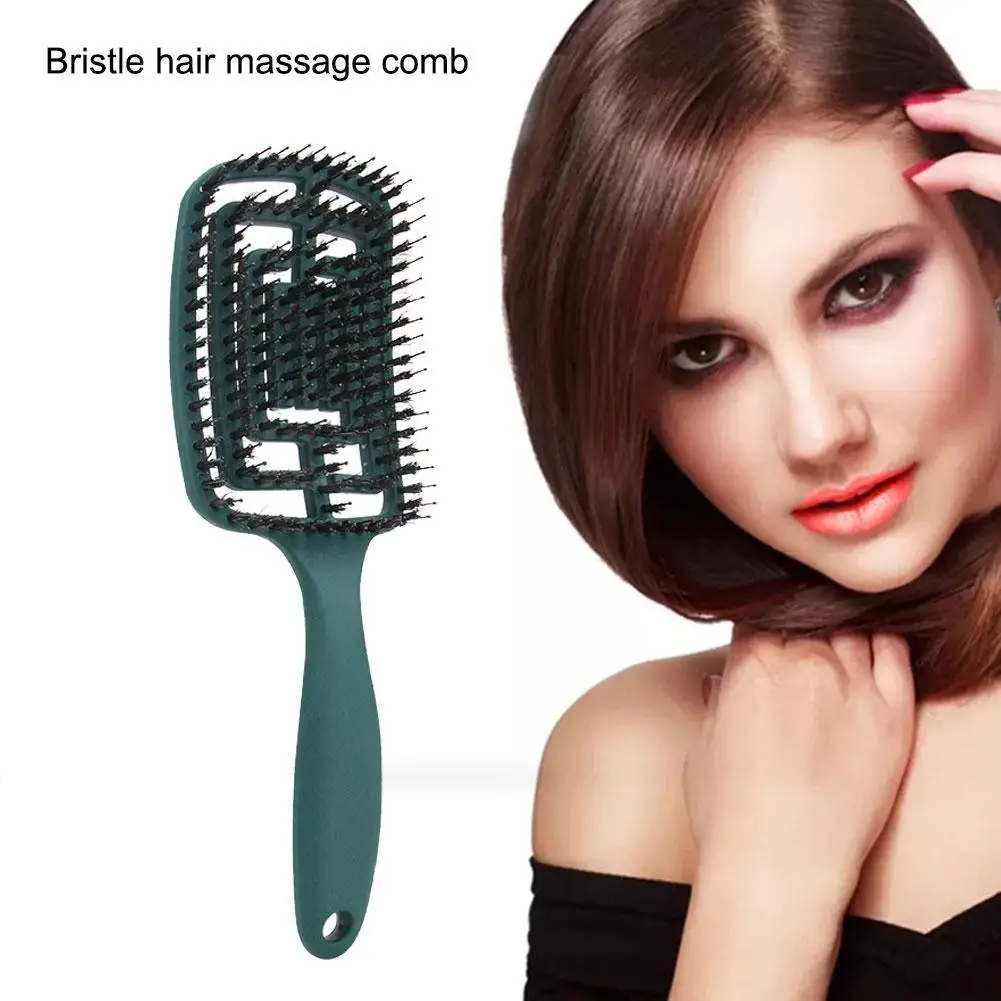 

Magic Hair Brush Brosse Demelante Women Female Hair nylon Bristle Hairbrush Massage Popbrush Detangling Scalp Comb E6C8