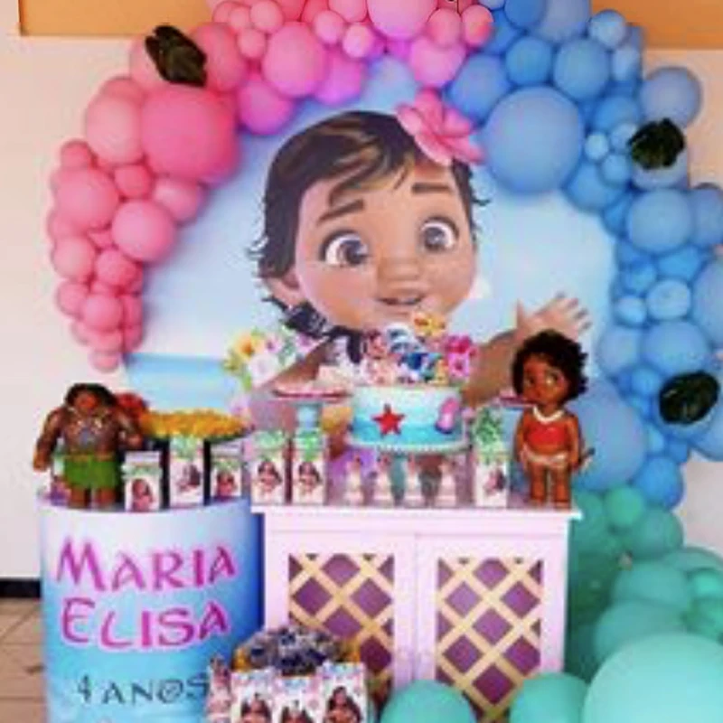 Декор для вечерние НКИ Magrise Moana Мультяшные Моана одноразовые