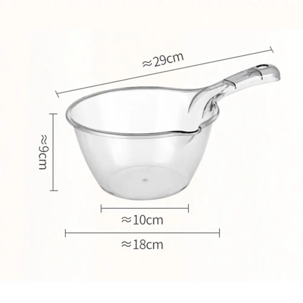 

Plastic Water Spoon Thickened Anti-skid Long Handle Household Water Scoop for Yard Household Accessories for Kitchen Bathroom