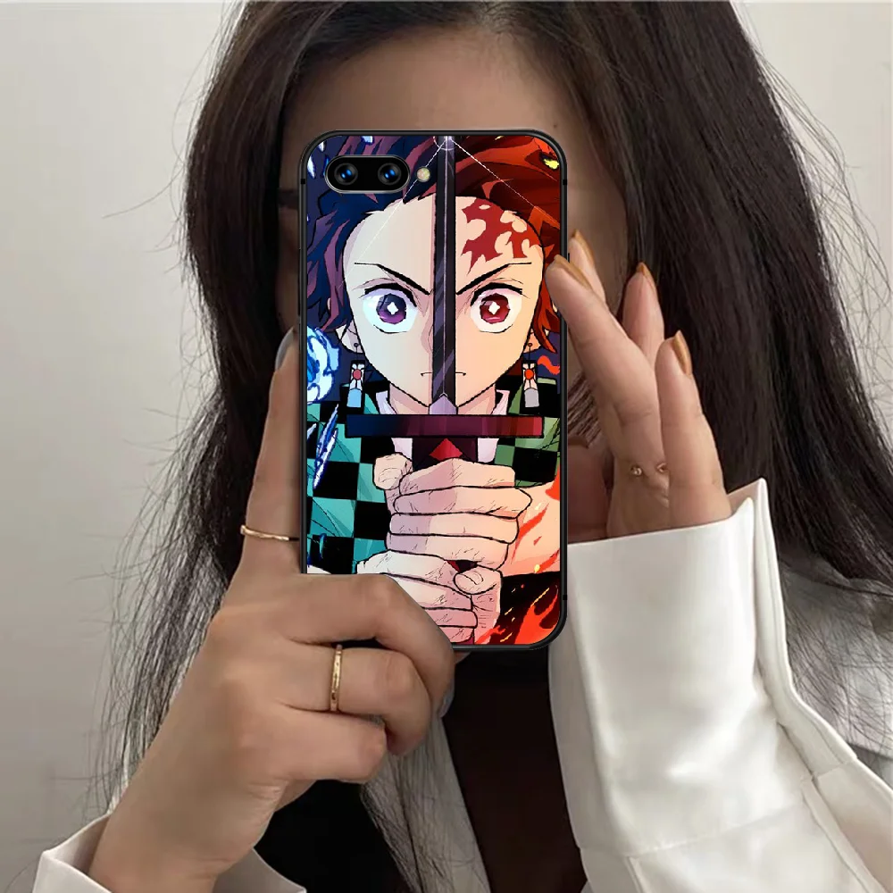 

Demon Slayer Anime Phone Case For HUAWEI Honor 7 8 A 9 X Mate 10 i 20 V 40 Pro Lite Y7 2019 black Bumper Silicone Funda Luxury