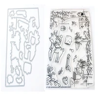 christmas deer metal cutting die scrapbook embossed paper card album craft template cut die stencils new for 2021