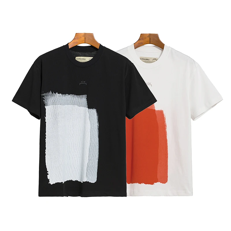 

Best Quality A COLD WALL* T-shirt Men Women Street Culture ACW Top Tees Paint Printing Graffiti A-COLD-WALL T shirt
