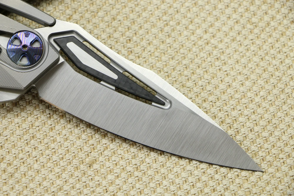 Складной нож ZT0999 M390 лезвие CF+ ручка из титанового сплава кемпинг тактическая Охота набор инструментов для выживания в походных условиях кухонные принадлежности