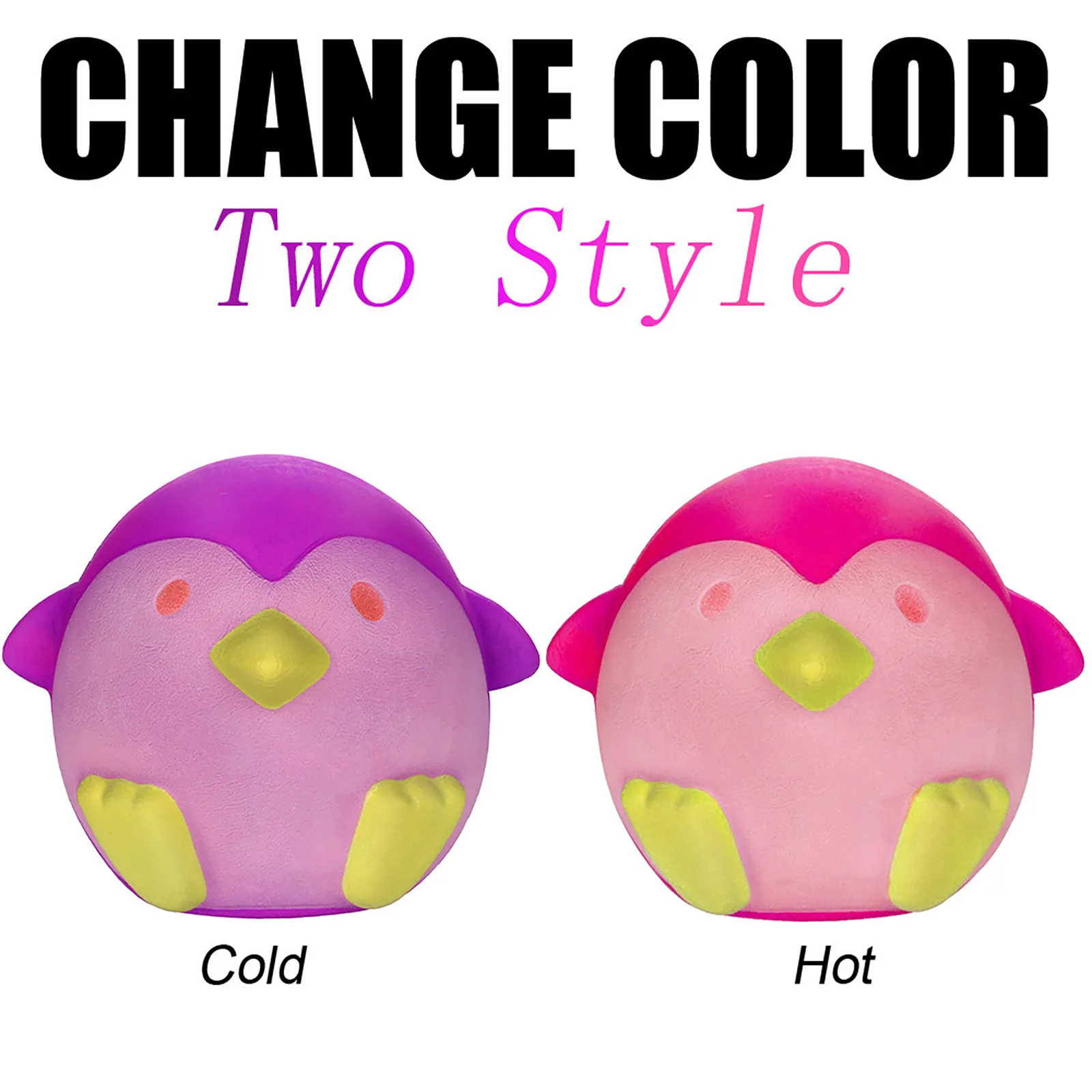 

Temperature Color Change Toys Squishies Penguin Slow Rising Scented Reliever Stress Squeeze Toys Kid Gift Kawaii Antistress Toys