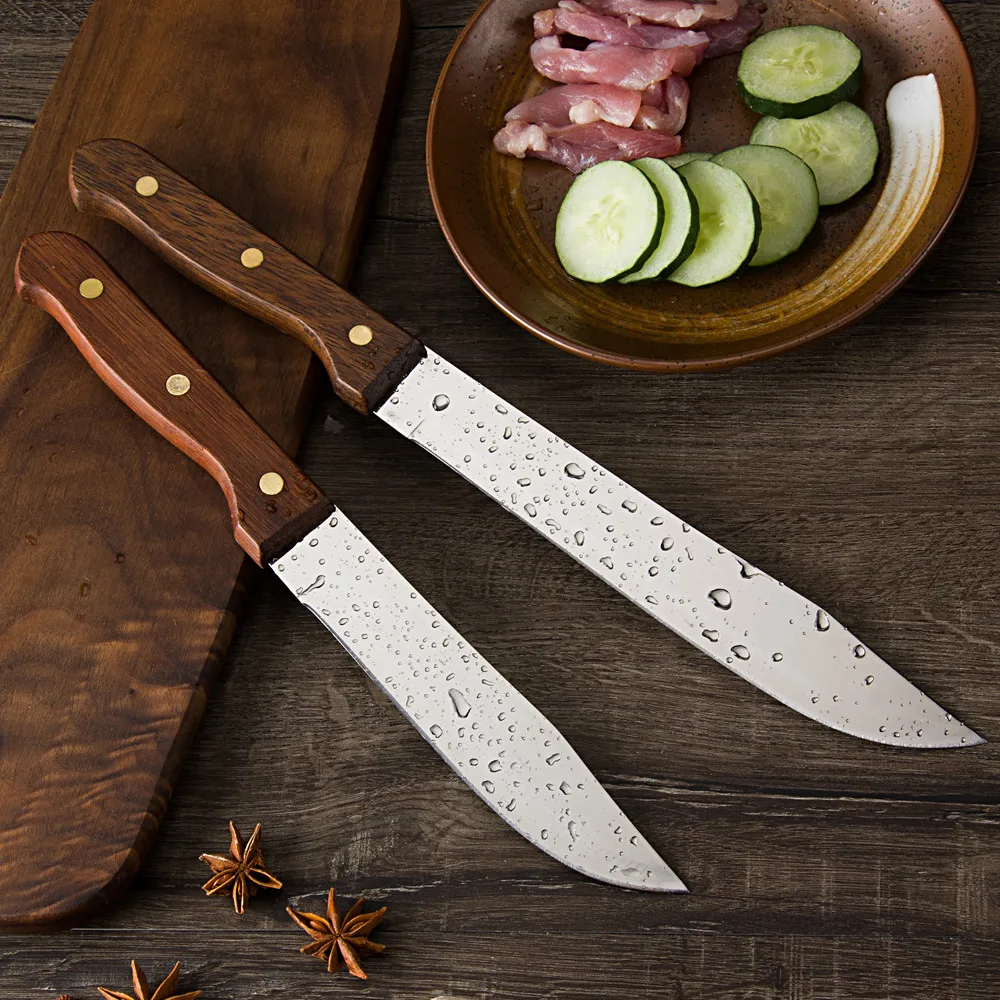 Qing 6 8-дюймовый кухонный нож для обвалки шеф-повара из нержавеющей стали полностью