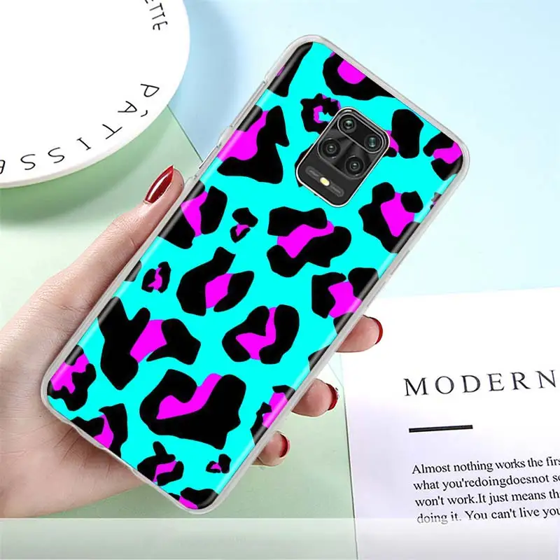 

Phone Case for Xiaomi Redmi Note 9S 8T 8 Pro 9 7 9A 8A 7A K40 K30 10 Pro Hard PC Back Cover Couqe Cute Cartoon Leopard Print