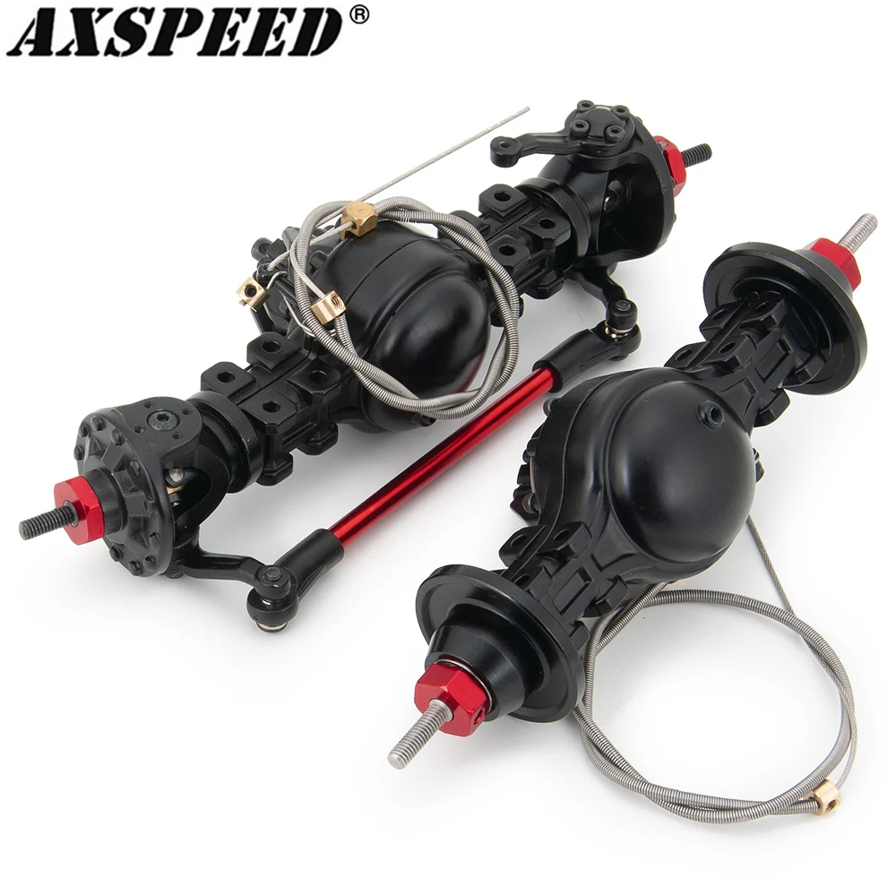 

AXSPEED Tamiya Axle Alloy Front Rear Differential Axle Built-in Steel Gear for 1/14 Tamiya RC Trailer Tractor Tow Drag Truck