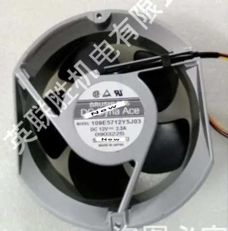 

109E5712Y5J03 DC12V 2.3A 17CM 17251 Large air volume metal cooling fan