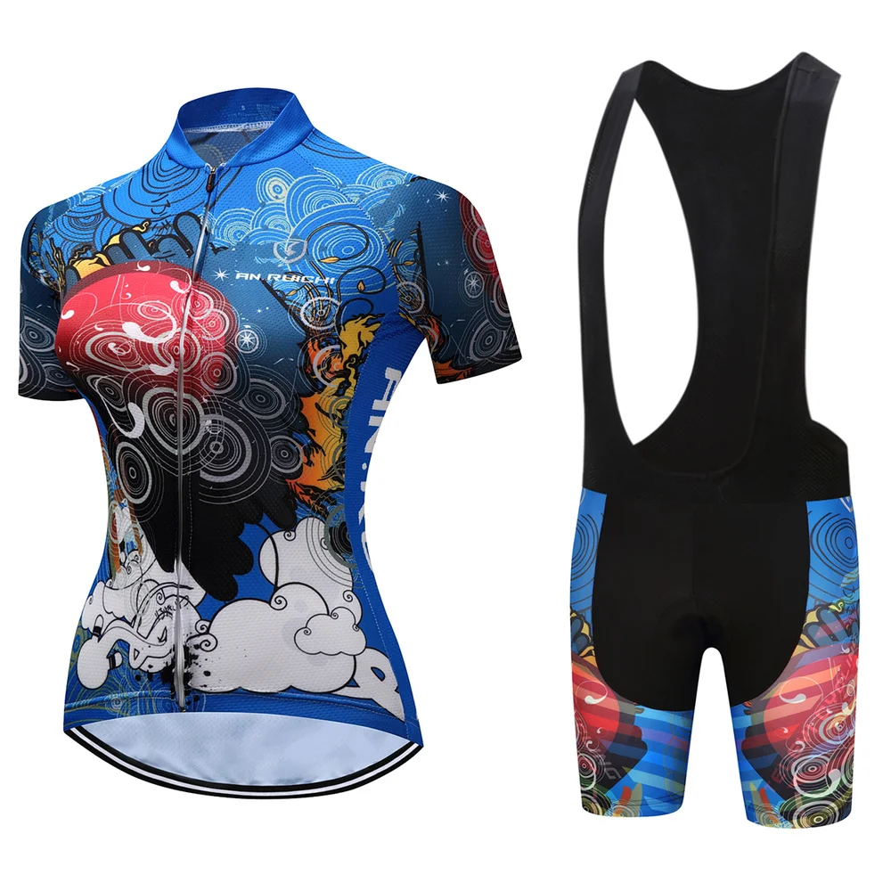 Женский велосипедный комплект из джерси 2021 летняя одежда для горного и дорожного