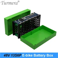 turmera 48v e bike lithium battery case with 20a protect bms include holder and nickel for 13s6p 18650 electric bike battery use