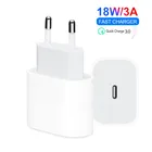 Быстрое зарядное устройство PD QC4.0 3,0 18 Вт для Apple iPhone 11 Pro 8 Plus XR XS Max iPad mini USB Type-C адаптер для быстрой зарядки