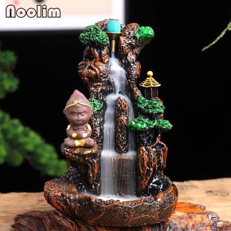 Полимерная горелка для благовоний с изображением высокой горы обезьянки короля