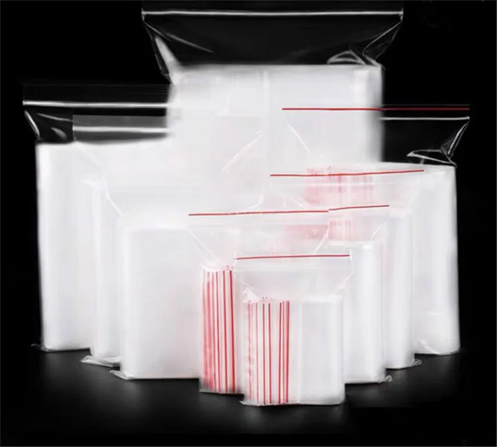 100Pcs Transparent Self Sealing Plastic Bags For food storage/Gifts/Candy/Bag/ Jewelry/DIY Reclosable Sealed Bag | Дом и сад