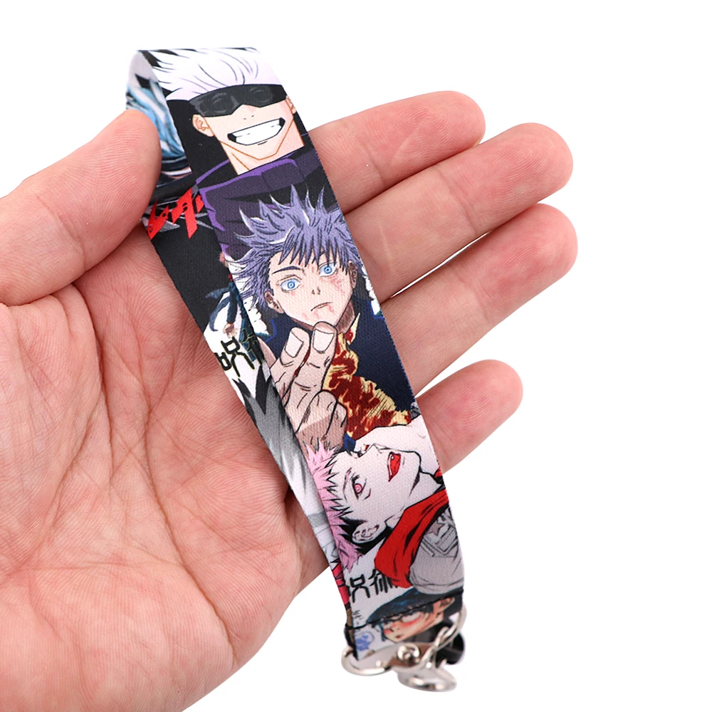 

PF853 Anime Comics Jujutsu Kaisen Key lanyard Car Keychain Office ID Card Pass Mobile Phone Key Ring Badge Holder Jewelry Gifts
