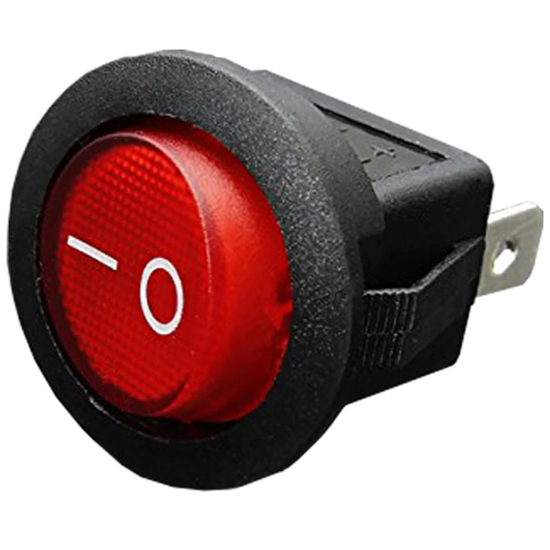 

2 Pcs 12V 16A LED Bipolar Rocker Switch ON / OFF SPST for Auto Moto Boat - Blue & Red