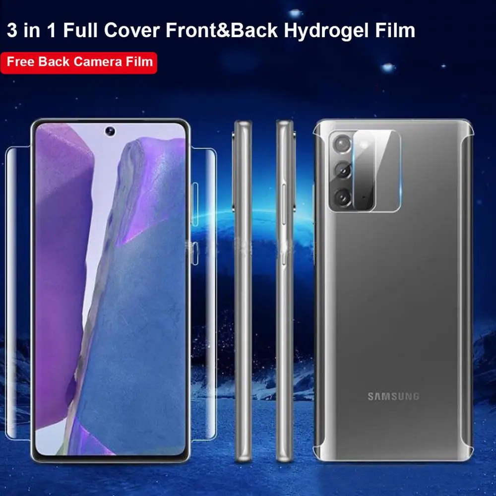 Гидрогелевая пленка с полным покрытием для Samsung Galaxy S21 ultra S20 plus S10 Note 20 10 9 8 S9 S8