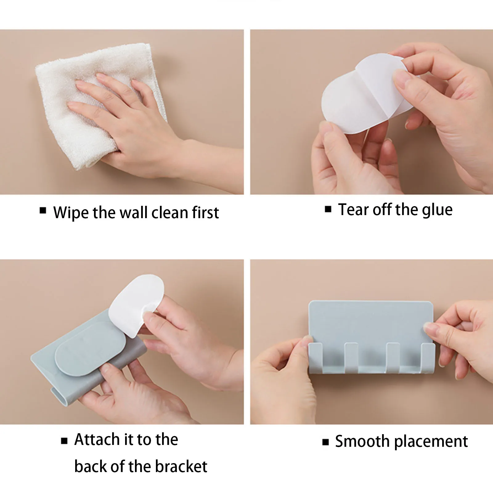 

Multifunction Phone Charging Holder Bracket Wall Mount Stand Adhesive Durable Socket Rack Storage Support Hanger For Smartphone