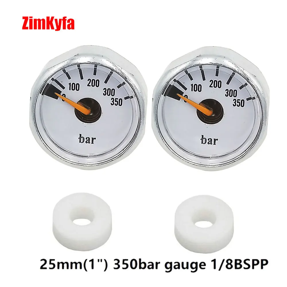 

Пейнтбол PCP воздушный манометр 2шт 350bar мини микро манометр 1/8 "BSPP нитки