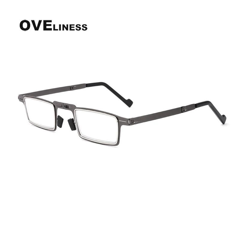 

2021 presbyoia Reading Glasses Men Women Blocking Blue light Glasses Reader Foldable Ultra Thin Paper Glasses Metal Eyeglasses