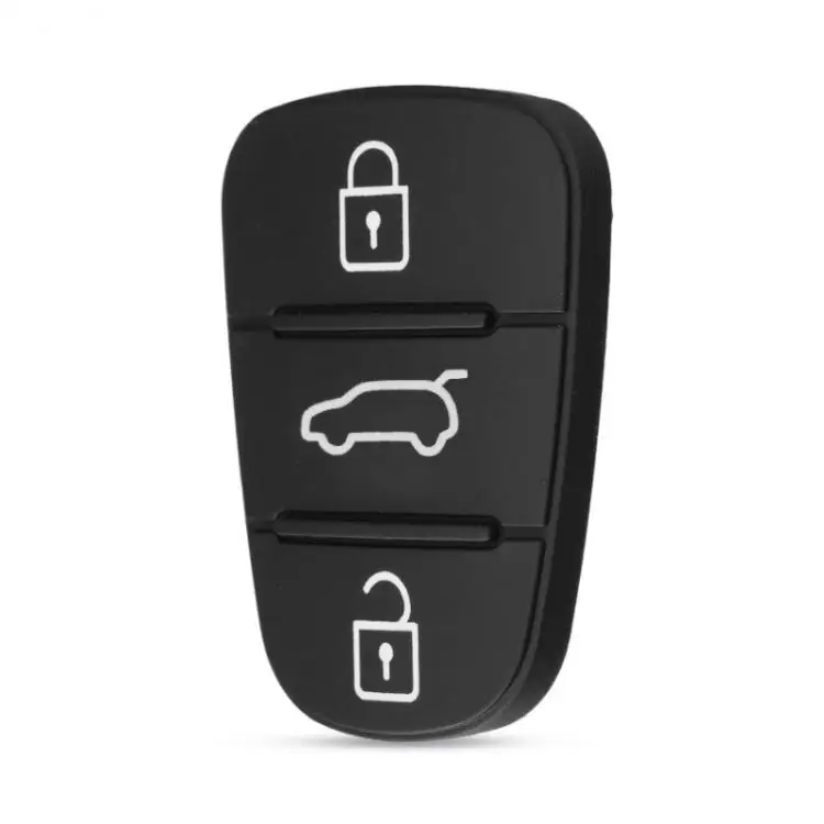 Резиновая накладка с 3 кнопками для Hyundai Solaris Accent Tucson l10 l20 l30 Kia Rio Ceed чехол