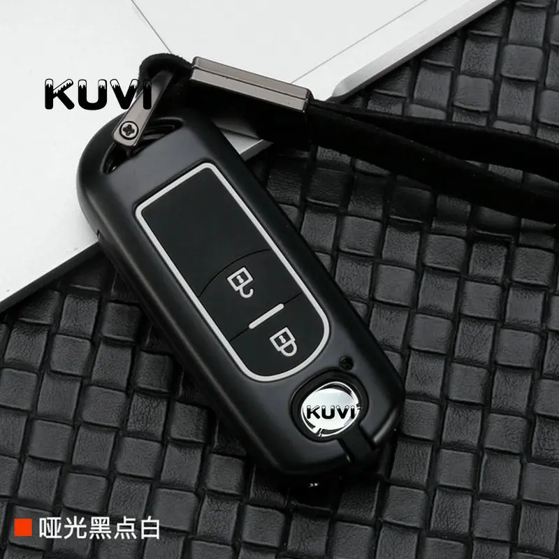 2Button black white Цинковый брелок для автомобильных ключей, дистанционный ключ чехол КРЫШКА ДЛЯ Mazda 2 3 6 Axela Atenza CX-5 CX5 CX-7 CX-9 Smart 2/3 кнопки - Название цвета: 2Button black white