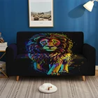 Мебель на заказ Декор 3D принт джунгли дикий Животные диван крышка Эластичный чехол для дивана Тигр диван-кровать для Гостиная 1234-местный