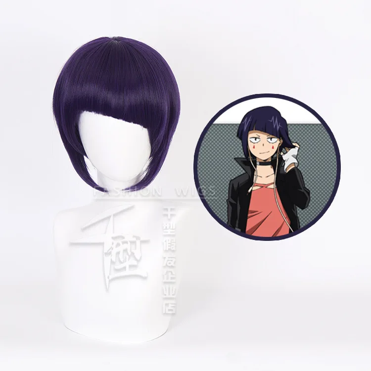 

My Hero Academia Kyoka Jiro Women Short Wig Cosplay Costume Boku No Hero Academia Heat Resistant Synthetic Hair Party Wigs
