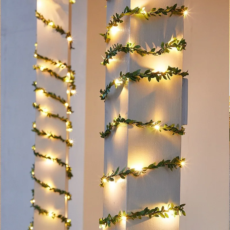 

Leaf Garland Fairy Light Decor LED Solar Ligh String Lights Wedding Party Decoration Waterproof Solar Lights for Garden Decor