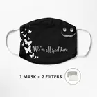 Маска Алиса в стране чудес, Пылезащитная хлопковая маска для лица, противозагрязняющая маска