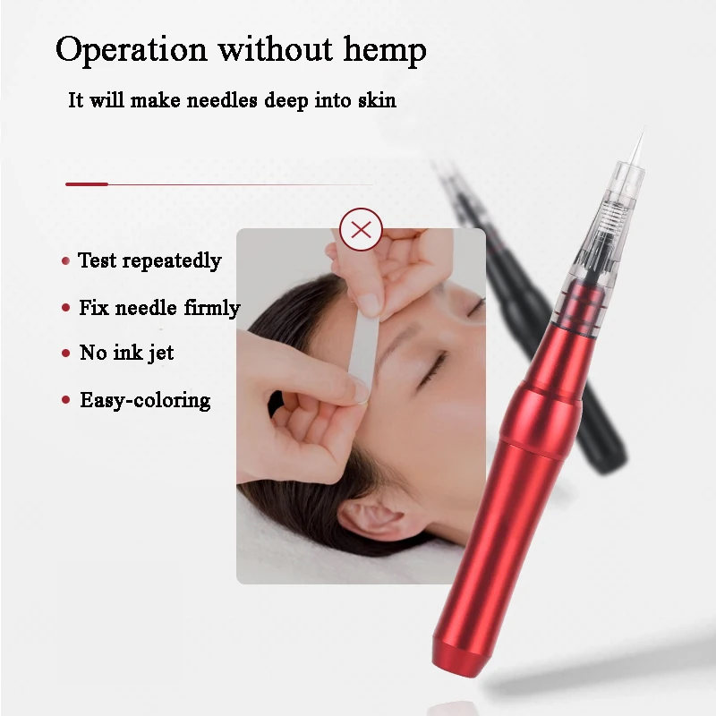 1 шт. профессиональная микроблейдинг машина ручка с иглами роторная Татуировка
