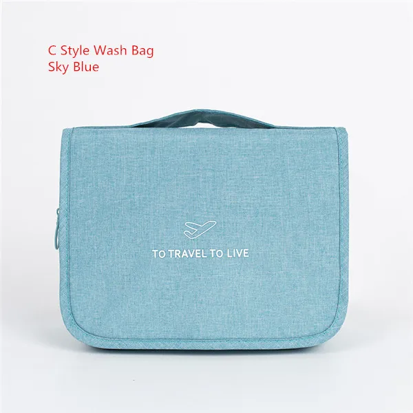 C Sky Blue Женская водонепроницаемая сумка для хранения нижнего белья, переносная сумка для обуви для путешествий, сумка для туалетных принадлежностей, сумка-Органайзер, посылка, аксессуары - Цвет: C Sky Blue
