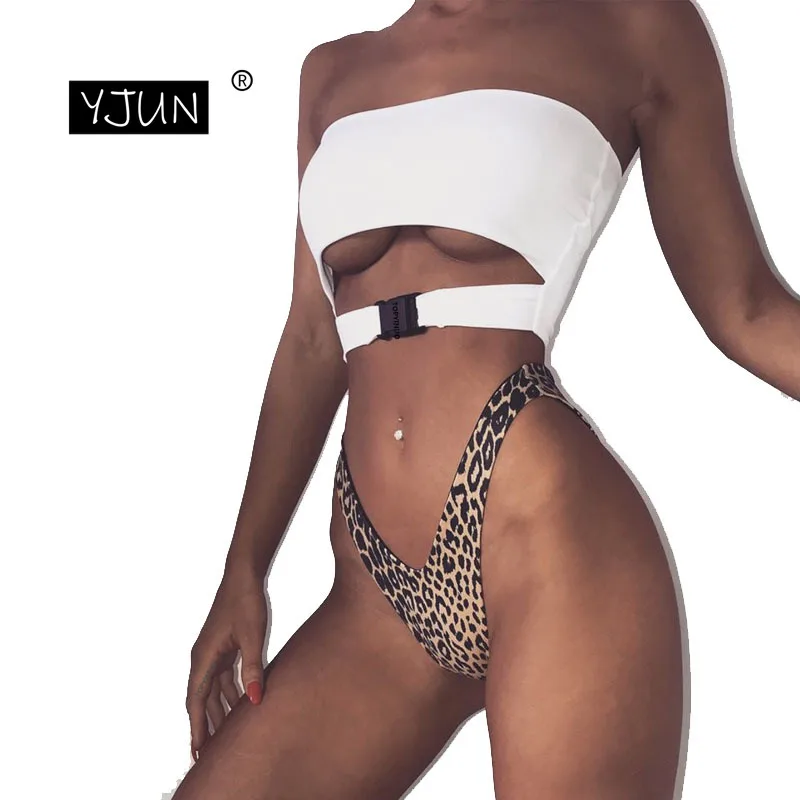 Женское сексуальное бикини купальный костюм бразильский комплект однотонный