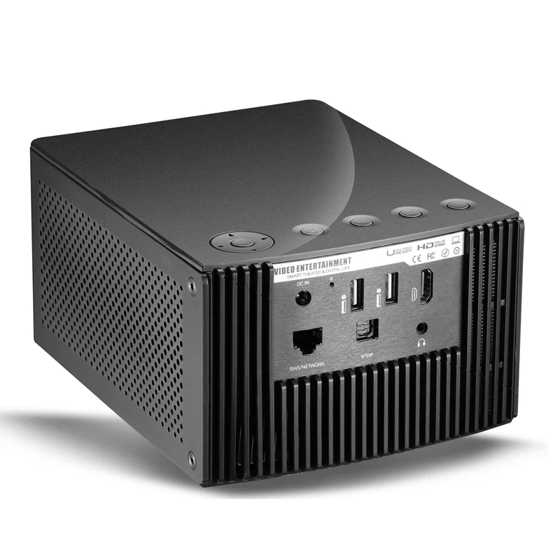 WZATCO, 1920*1080 P, Full HD, Android, wifi, портативный DLP проектор, игровой проектор, проектор, 300 дюймов, для домашнего кинотеатра, деловых встреч