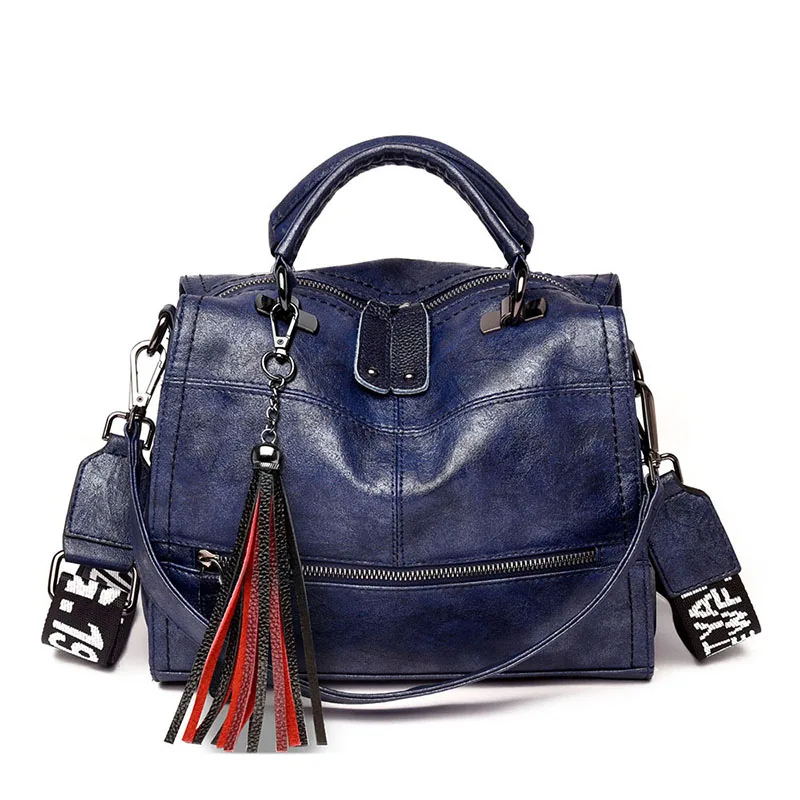 

Hot Vintage Leather Tassels Luxury Handbags Women Bags Designer Handbags High Quality Ladies Hand Shoulder Bags For Women 2020