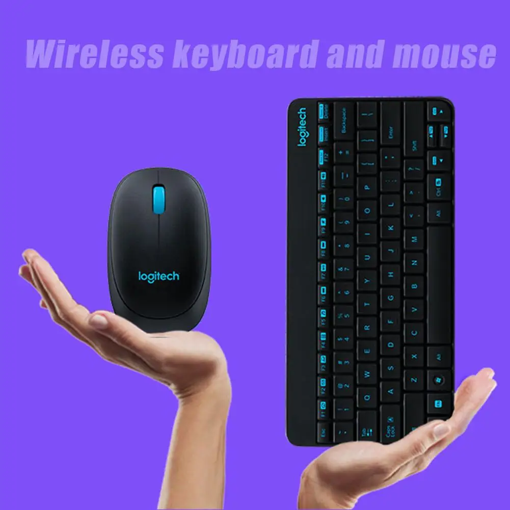 Беспроводная мини клавиатура Logitech MK245 USB Nano 1000DPI эргономичная мышь набор для дома