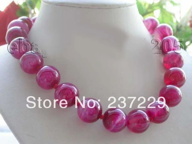 Оптовая цена &quot18&quot натуральный красный круглый Агат Нефритовое ожерелье |