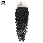 Rucycat, глубокая волна, 5X5 кружевная застежка и 6x6 кружевные застежки, Можно отбеливать узлы, лучшее сочетание пряди чками человеческих волос