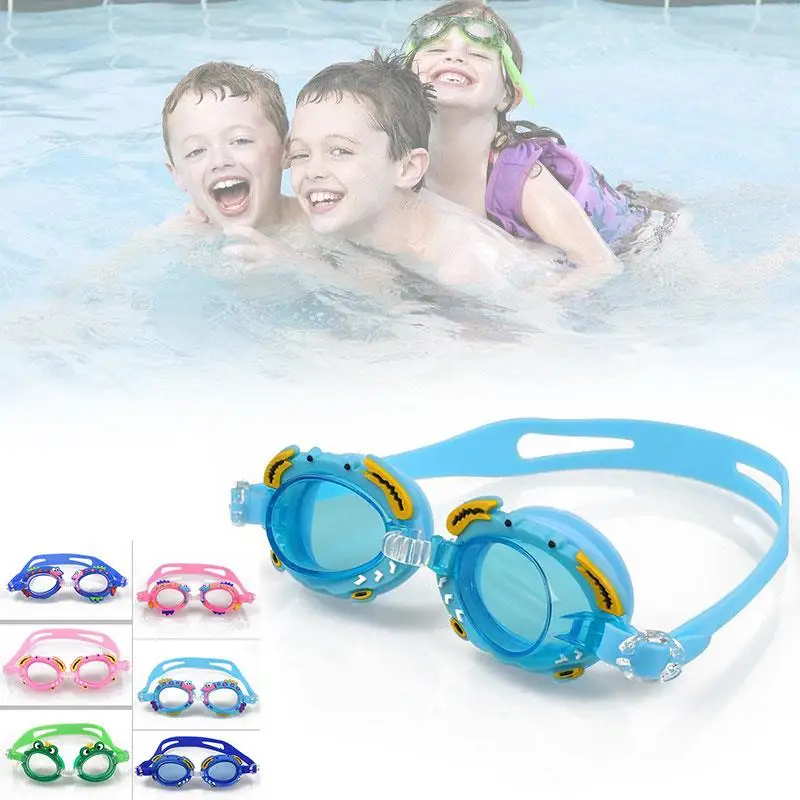 

Cute Swiming Glasses Boys and Girls Anti Fog Cartoon Kids Goggles Swimming Glasses Outdoor Waterproof Summer