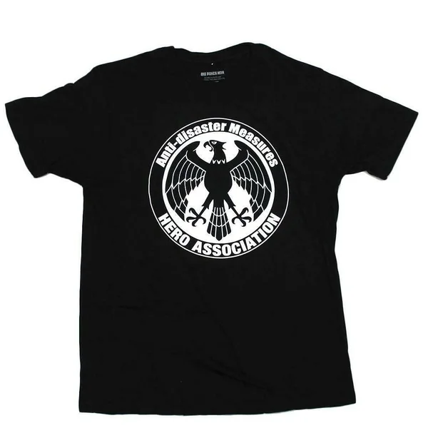 

Mens Black Anti Disaster Measures Hero Association One Punch Man Tee T-Shirt