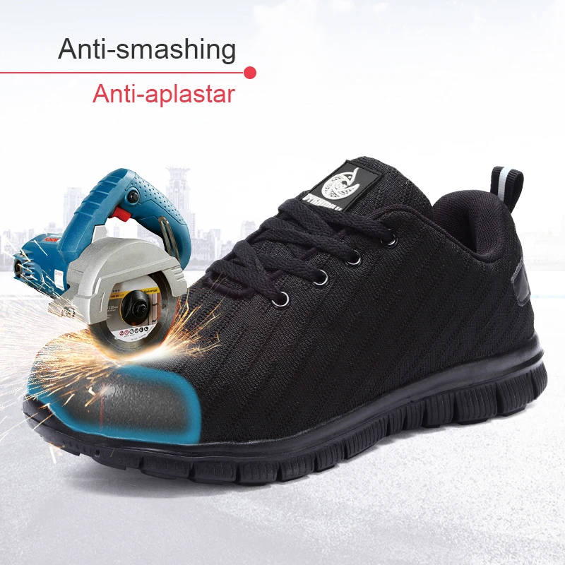 DYKHMILY/защитная обувь со стальным носком для мужчин и женщин легкая дышащая