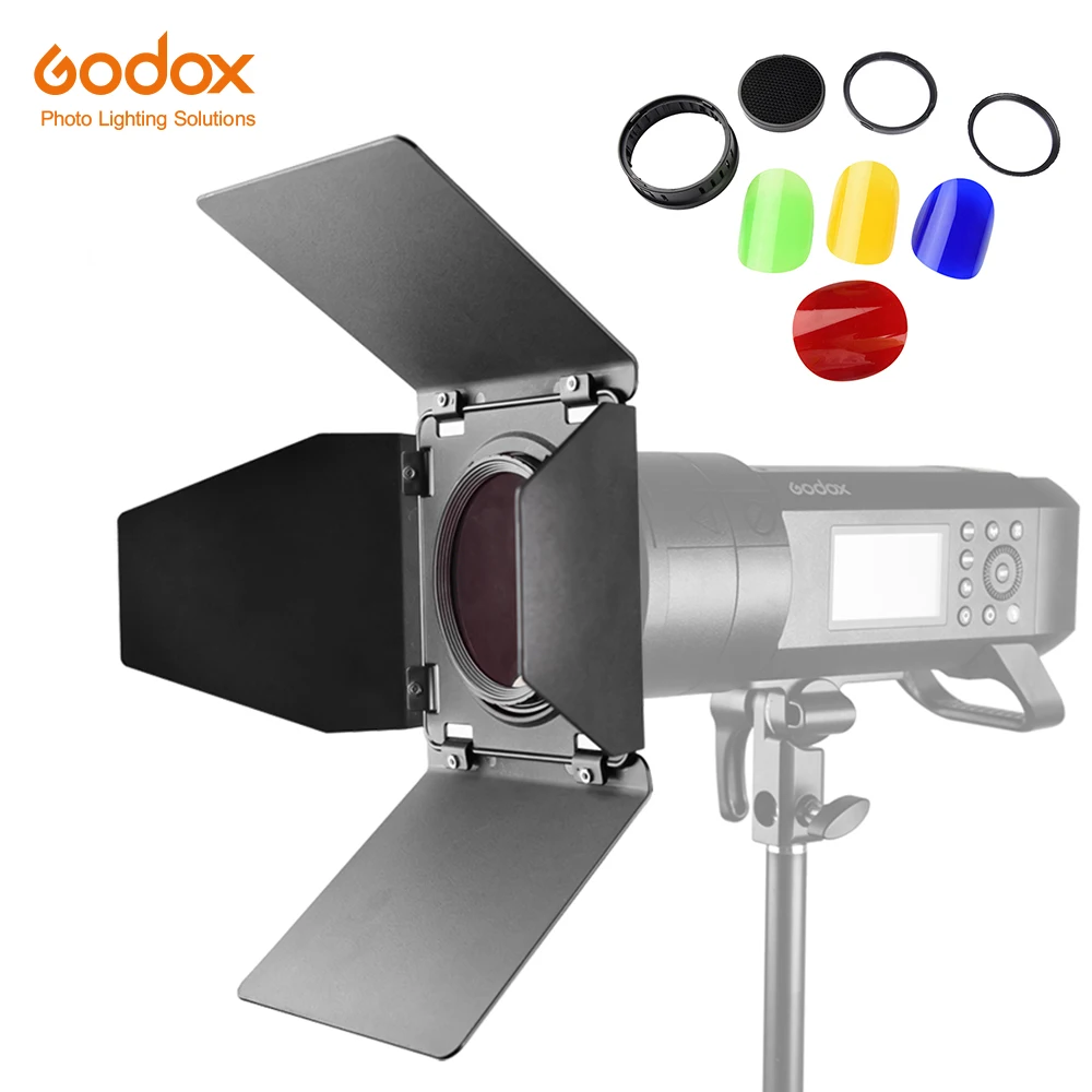 Godox BD 08 сотовая сетка сарай дверь с цветным фильтром для AD400Pro наружная вспышка