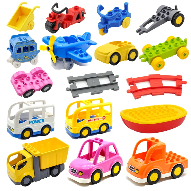 Большой конструктор городской автомобиль модель мотоцикла автобуса самолета