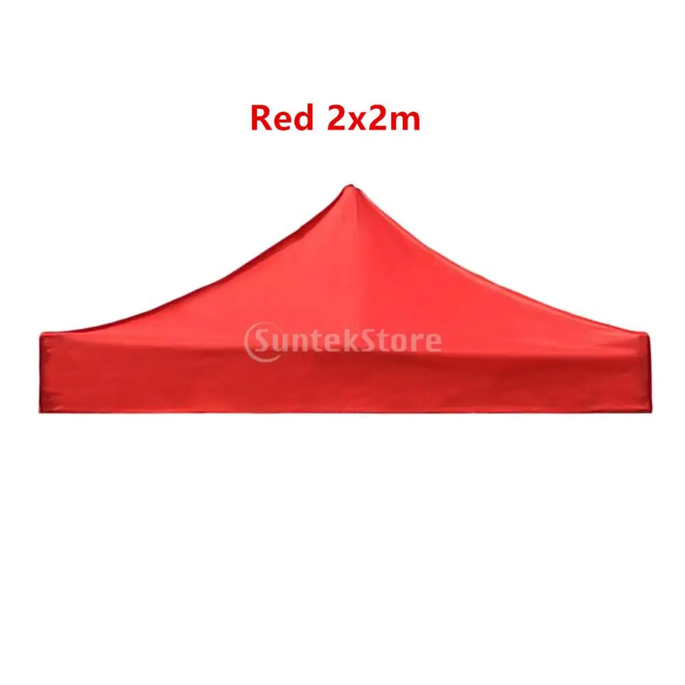 Red 2x2m Замена Оксфорд палатка навес тент верхняя крышка Кемпинг пляж тент рама Защита от солнца брезент на открытом воздухе Кемпинг Аксессуары - Цвет: Red 2x2m