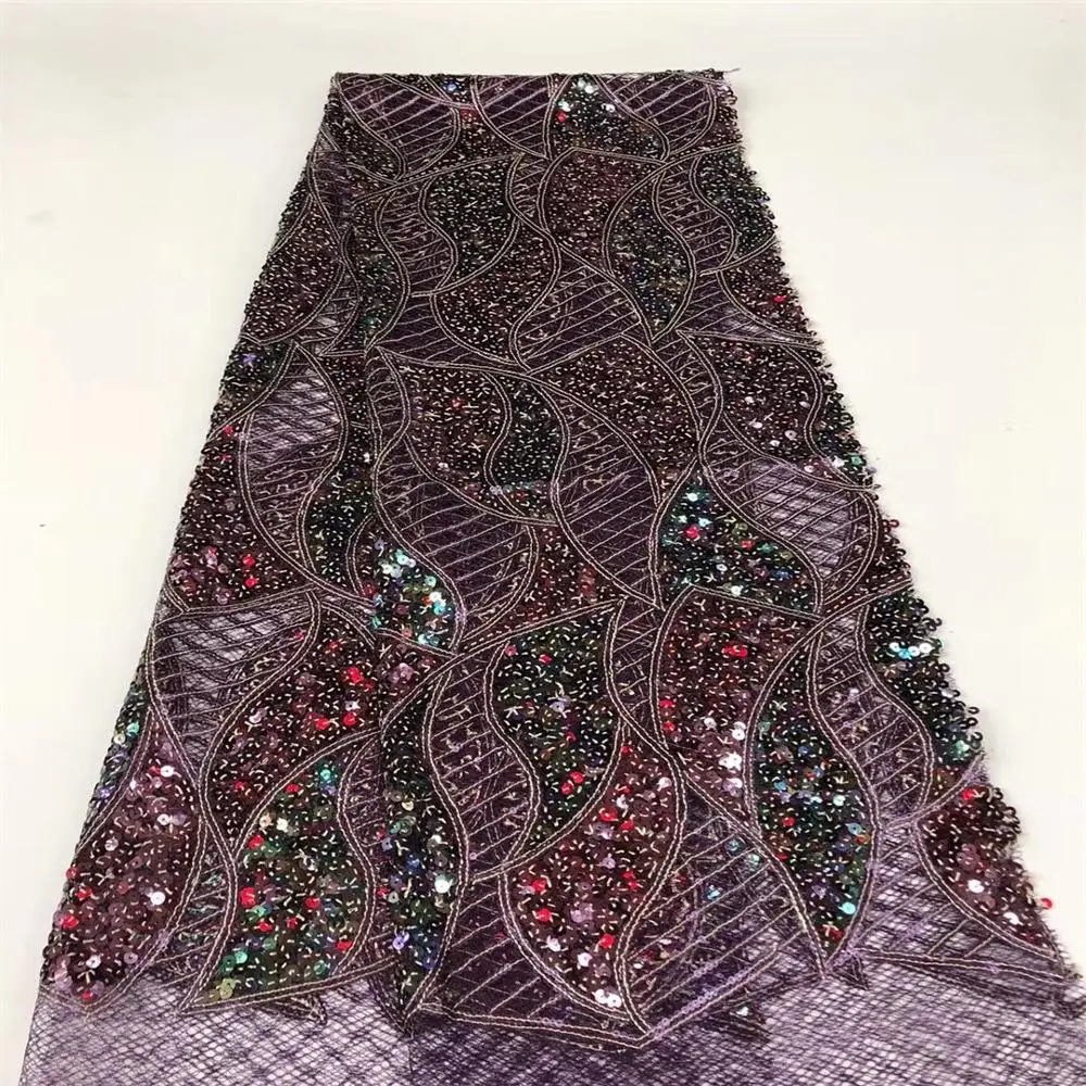 Кружевное платье с блестками вечерние платья из фатина в нигерийском стиле 5