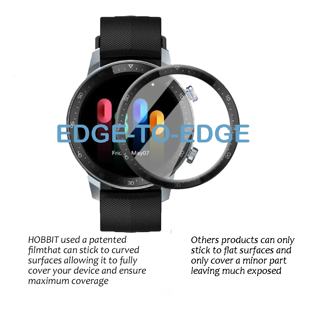 

2pcs 3D Curved Edge Full Coverage Soft Protective Film Cover For ZTE Watch GT Smart Watch Accessories Screen Protector Not Glass